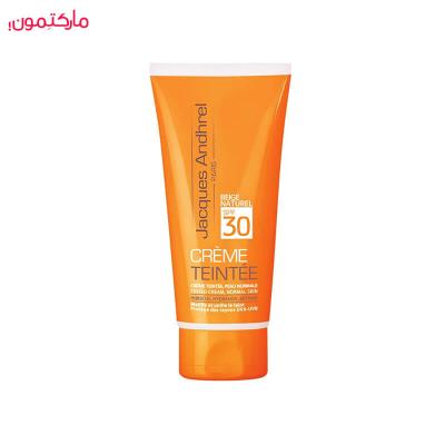 کرم ضد آفتاب رنگی ژاک آندرل مناسب پوست های معمولی با SPF30 حجم 50 میلی لیتر بژ طبیعی